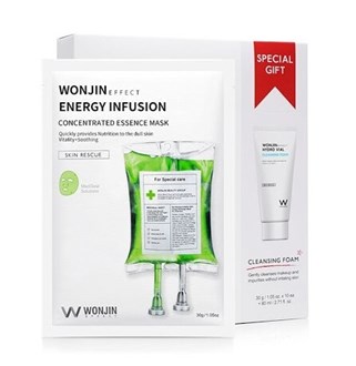 原辰吊瓶面膜洁面套盒 Wonjin Energy Infusion Concentrated Essence Mask Cleansing Set